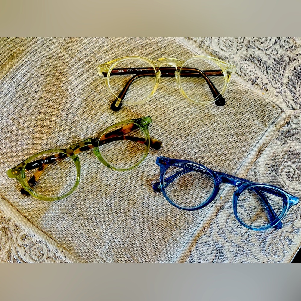 SEE Eyewear Frames: Style 9749. Choice of three colors!